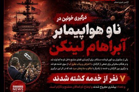درگیری خونین در ناو هواپیمابر آمریکایی آبراهام لینکن