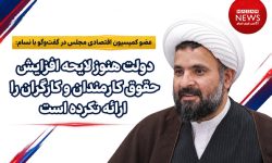 عضو کمیسیون اقتصادی مجلس در گفت‌وگو با نسام نیوز: دولت هنوز لایحه افزایش حقوق کارمندان و کارگران را ارائه نکرده است
