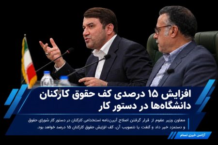 افزایش ۱۵ درصدی کف حقوق کارکنان دانشگاه‌ها در دستور کار