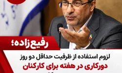 لزوم استفاده از ظرفیت حداقل دو روز دورکاری در هفته برای کارکنان در مصوبه دورکاری